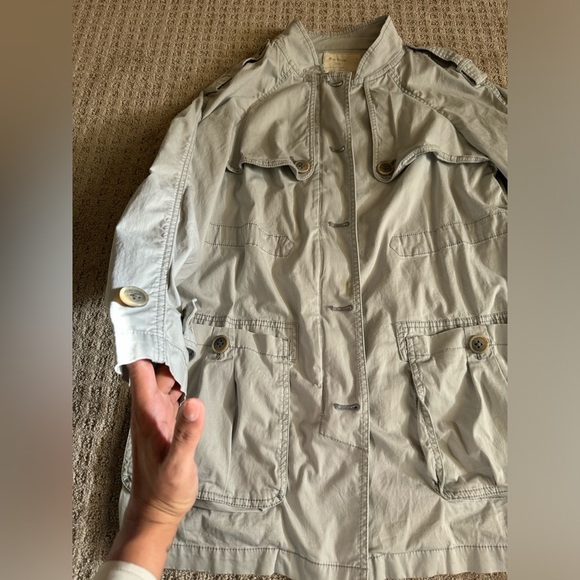 Free People utility cargo jacket full-zip button front size xs - Picture 6 of 14